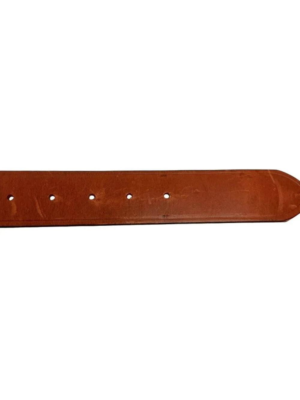Eddie Bauer Ducks-In-Flight Design Medallion Buckle Leather Belt Mens 34 Brown